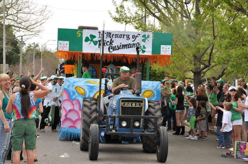 Saint Patrick's Day celebrations in Old Metairie, Louisiana.