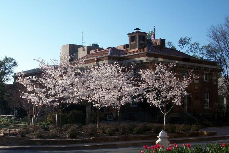 Old Post Office of Fayetteville, Arkansas. Listed on the National Register of Historic Places in Washington County, AR.