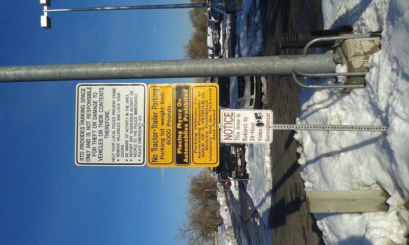 Olde Town Arvada PnR, parking signs