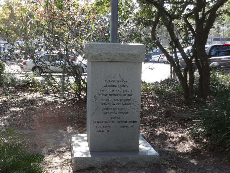 Operation Desert Storm, Operation Desert Shield Memorial, Gainesville, Alachua County, Florida