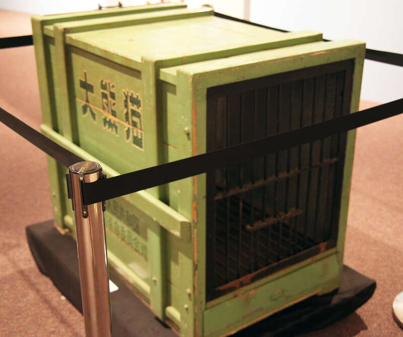 One of two crates (cages) used in 1972 to transport the couple of pandas given by China to the United States following President Richard Nixon's visit in 1972. Richard Nixon Presidential Library and Museum.