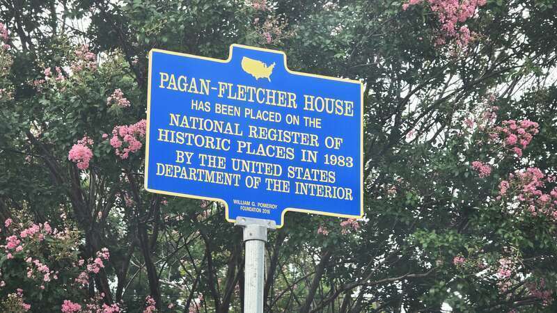 Pagan-Fletcher House HM on 20240818 155232 NRHP listed Colonial home in Valley Stream, L.I.