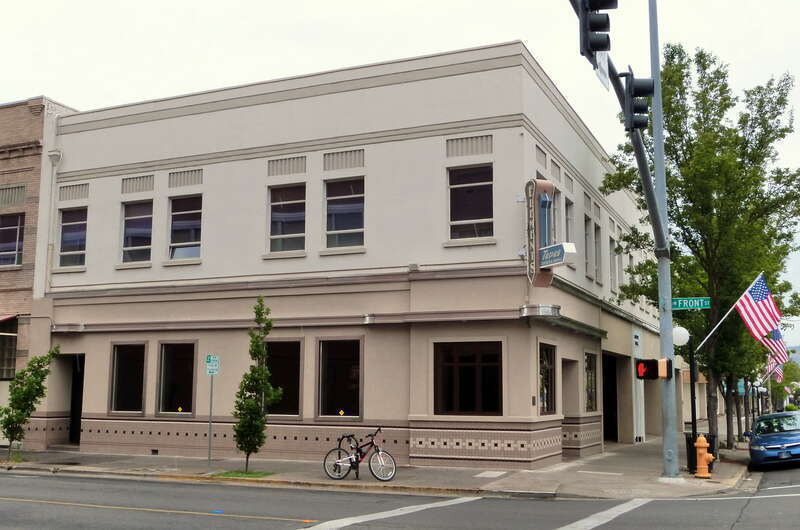 The historic Palm Building (built 1902), located at 107 East Main Street in Medford, Oregon, United States, is listed as a contributing resource in the Medford Downtown Historic District. The historic district is listed on the US National Register of