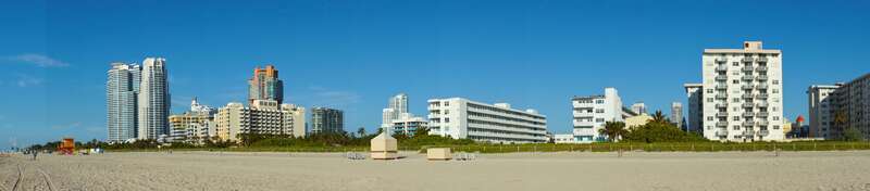 Panoramic of South Beach From 4th Street