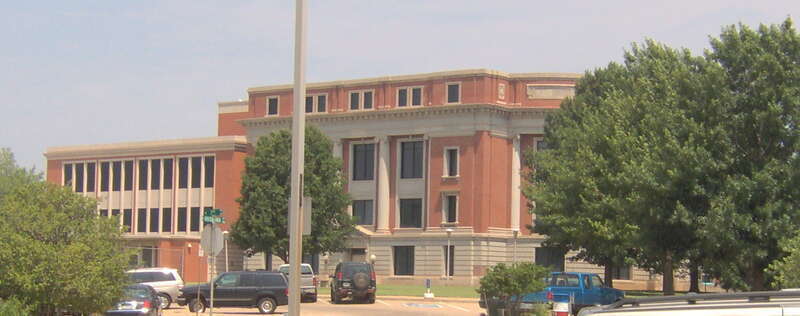 Southern side of the Payne County Courthouse, located at 606 S. Husband Street in Stillwater, Oklahoma, United States.  Built in 1917, it is listed on the National Register of Historic Places.