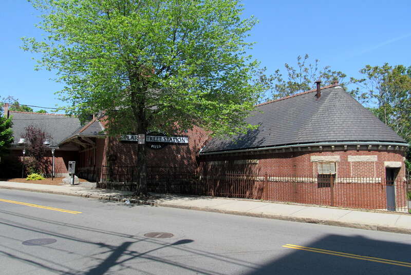 The former Pearl Street station, now a restaurant, in May 2012