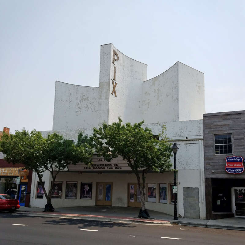 The Pix Theatre, also known as the Frontier Cinema, opened in 1946 in Nampa, Idaho.