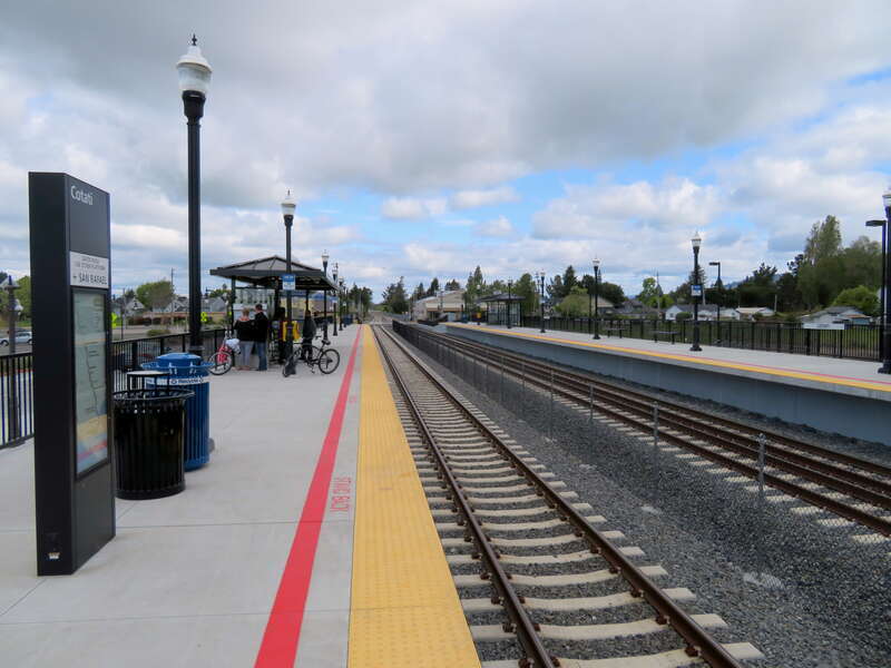 Cotati station in April 2018