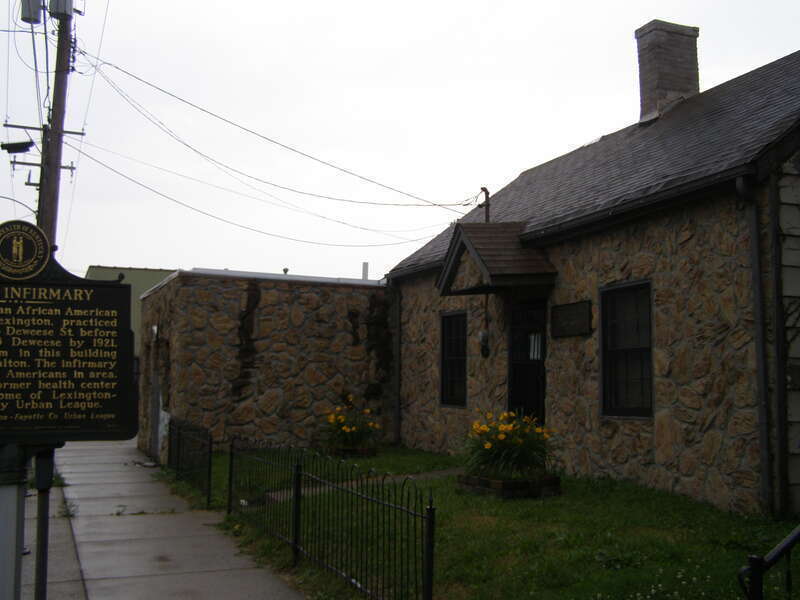 Polk's Infirmary at 166 Deweese St. in Lexington, Kentucky, prior to removal by 2016.
