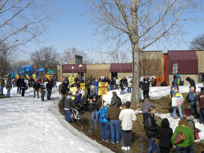 St. Paul, Minnesota
March 19, 2011
Protesters marched through St. Paul, down University Avenue and ended with a rally on the steps of the capitol building.

2011-03-19 This is licensed under a Creative Commons Attribution License.