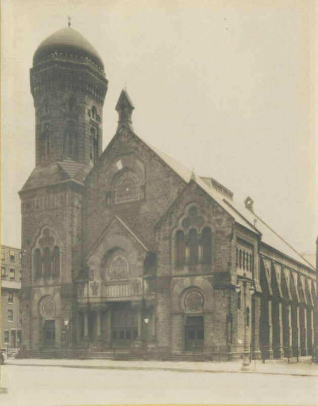 Rodeph Shalom, Broad and Mt Vernon Streets, Philadelphia, Frank Furness designed synagogue built in 1866 and razed in 1928.