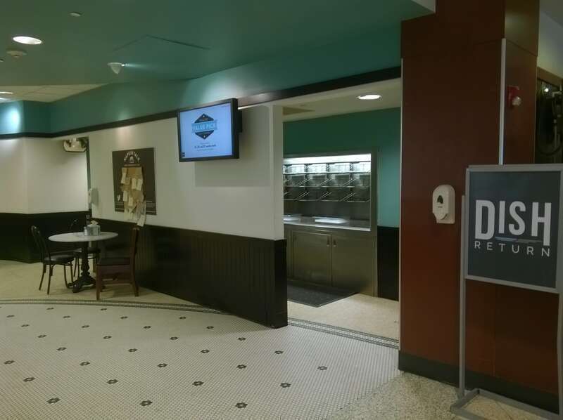 Dish Return area in Rams Head Dining Room, University of North Carolina at Chapel Hill