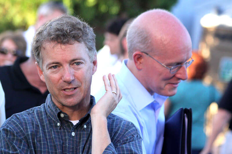 United States Senate candidate Rand Paul, and former Paul campaign manager and chairman David Adams, at the Red White and Blue picnic in Owensboro, Kentucky.
Please attribute to Gage Skidmore if used elsewhere.

Unauthorized use by any candidate or