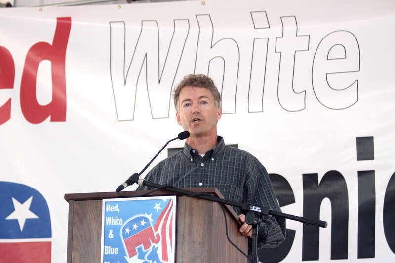United States Senate candidate Rand Paul speaking at the Red White and Blue picnic in Owensboro, Kentucky.
Please attribute to Gage Skidmore if used elsewhere.

Unauthorized use by any candidate or candidate's committee is strictly prohibited without