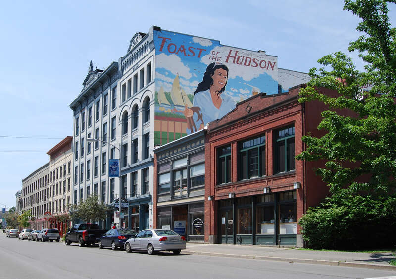 Northern River Street Historic District in downtown Troy, New York, United States