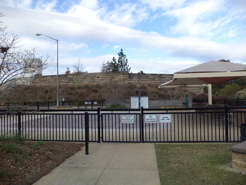 Riverfront Park fountain, Albany, Dougherty County, Georgia. Fountain operates from Memorial Day to Labor Day.