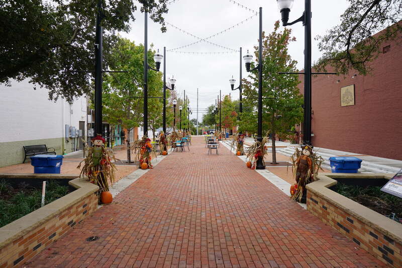 A patio in Rockwall, Texas (United States).
