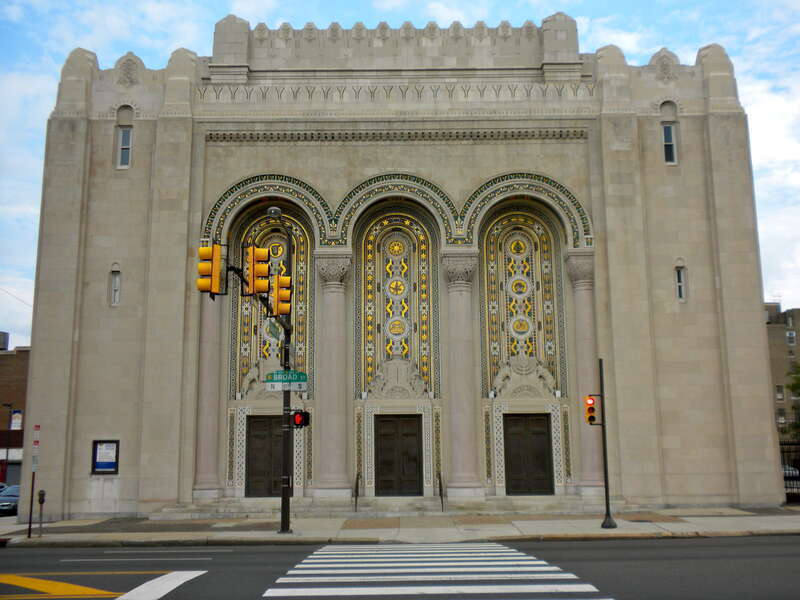 Rodeph Shalom Synagogue on the NRHP since August 7, 2007. At 607–615 North Broad St., in the Poplar neighborhood of Philadelphia.