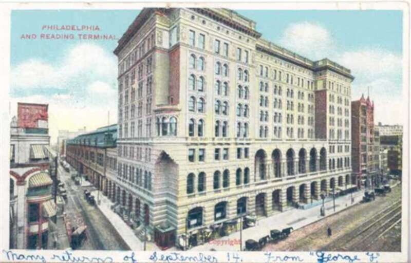 Postcard of the Reading Terminal, Philadelphia