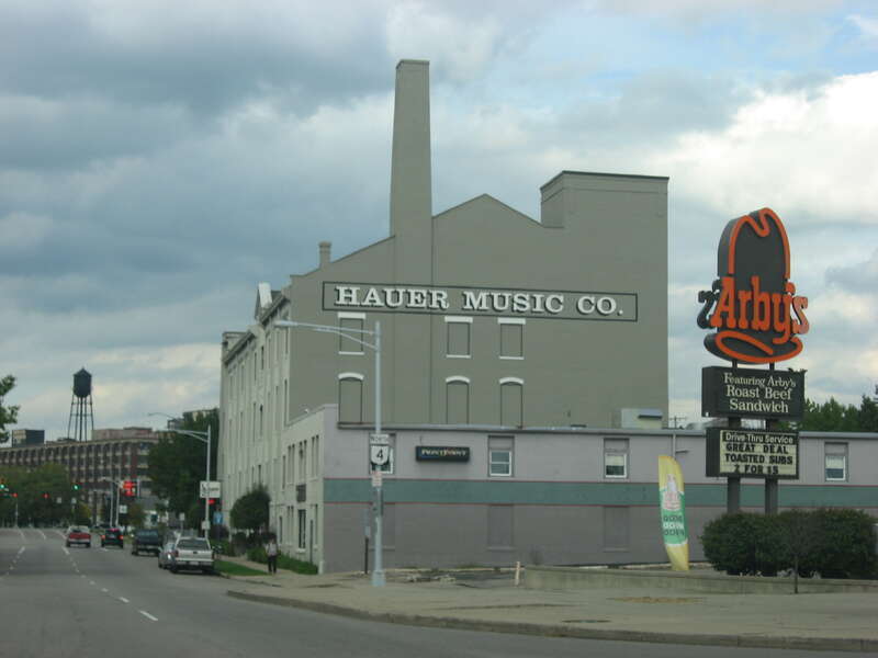 Front of the Sachs and Pruden Ale Company Building, located at 127 Wyandot Street in Dayton, Ohio, United States.  Built in 1883, it is listed on the National Register of Historic Places.
