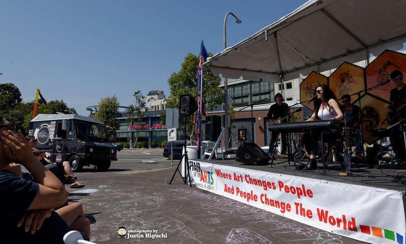 Scarlett Rabe performing live at the Affair of the Arts in downtown Culver City California on Sunday June 8th, 2014.