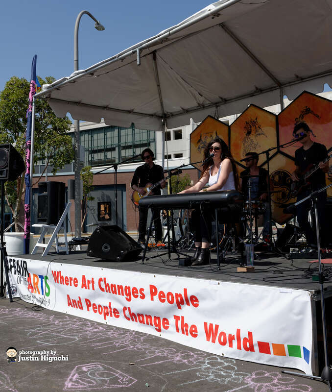 Scarlett Rabe performing live at the Affair of the Arts in downtown Culver City California on Sunday June 8th, 2014.