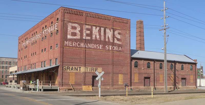 Sioux City Linseed Oil Works, located at 210 Court Street in Sioux City, Iowa; seen from the southwest.