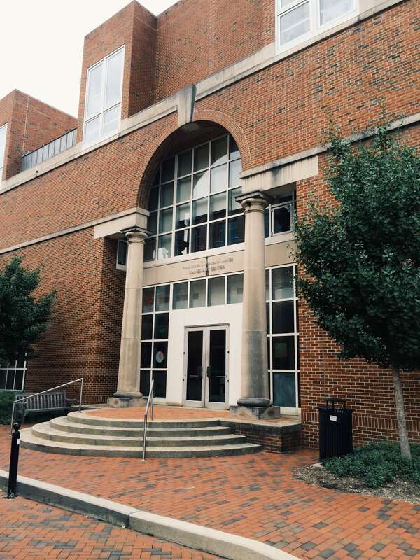 Sloane Art Library entrance at Hanes Art Center, UNC - Chapel Hill