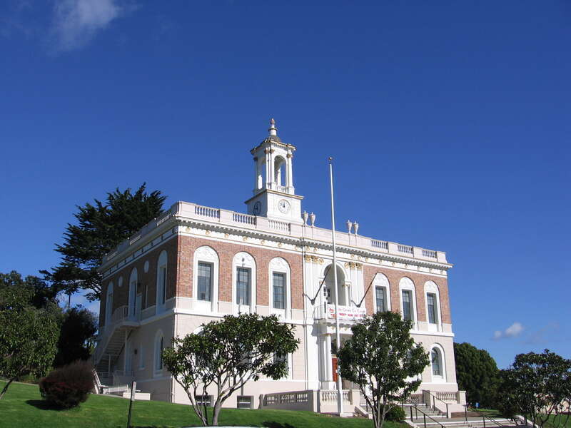 The City Hall in South San Francisco, California, USA.