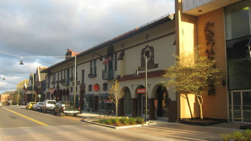 Front of the Southeast Missourian Building, located at 301 Broadway Street in downtown Cape Girardeau, Missouri, United States.  Built in 1925, it is listed on the National Register of Historic Places.
