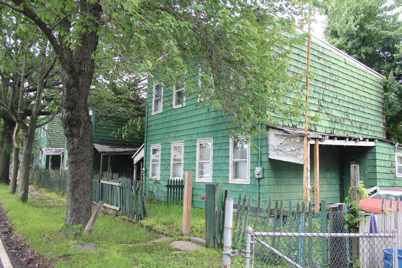 Kreischerville Workers' Houses, 4 two-family houses at 71-73, 75-77, 81-83, and 85-87 Kreischer Street in Charleston, Staten Island, New York City.  Built around 1890 to house workers of the nearby Kreischer brick manufacturing works.  Each building