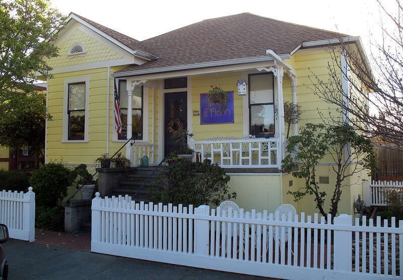 Stephen Porcella House — 1009 Reichert Ave, Novato, in Marin County, California.

On the National Register of Historic Places in Marin County.
Photographed from the east side of Reichert Ave., between Grant Ave. and Scown Lane.