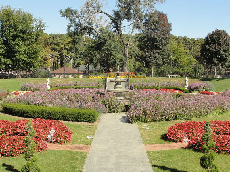 The Sunken Garden in Phillips Park, Aurora, IL.