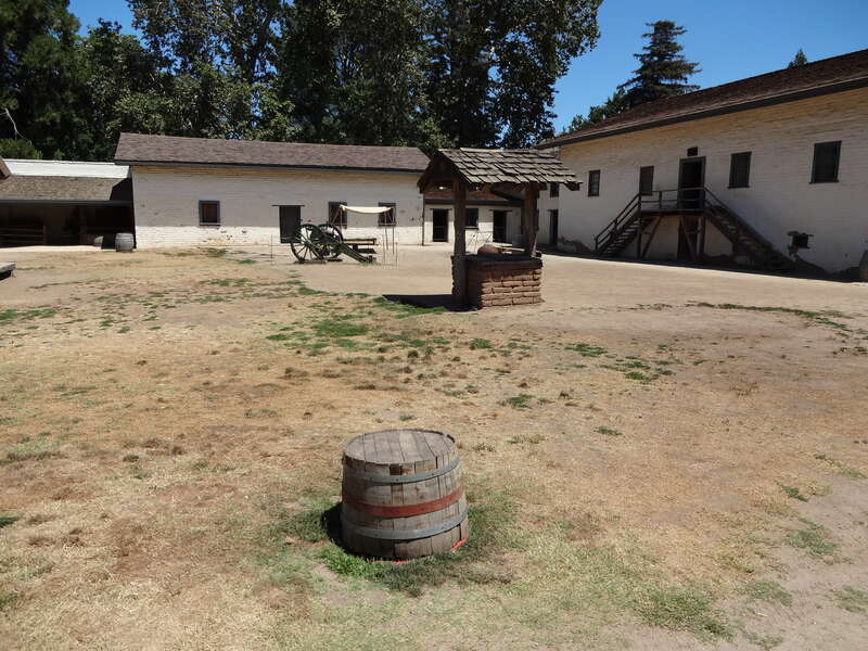 Interior of Sutter's Fort, Sacramento, California