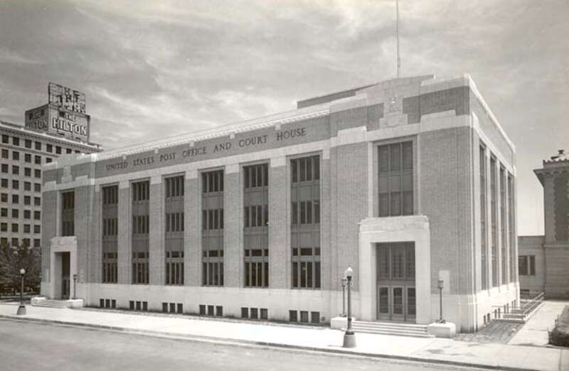 Abilene, Texas
United States Post Office and Courthouse (1936)
Completed in 1936.
Supervising Architects: Oscar Wenderoth and James A. Wetmore

Still in use by the U.S. District Court for the Northern District of Texas.