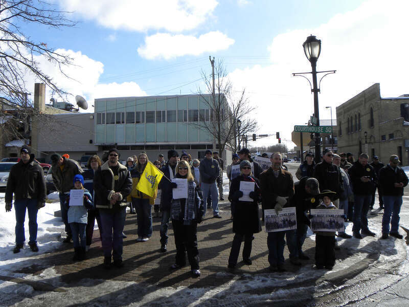 St. Cloud, Minnesota
February 23, 2013
About 300 people gathered in St. Cloud, Minnesota to support gun rights and call for no new gun control laws.

2013-02-23 This is licensed under a Creative Commons Attribution License.