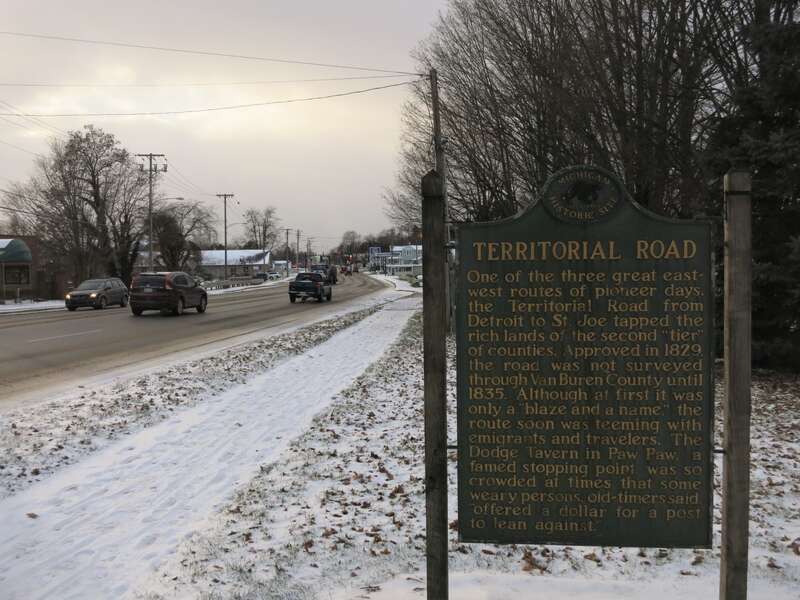 Territorial Road Historical Marker