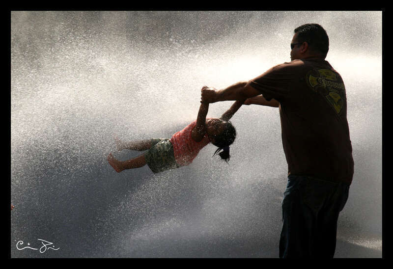 cooling off right after the marathon was cancelled for the first time in its history as people melted away from dehydration and cramps as the race progressed
