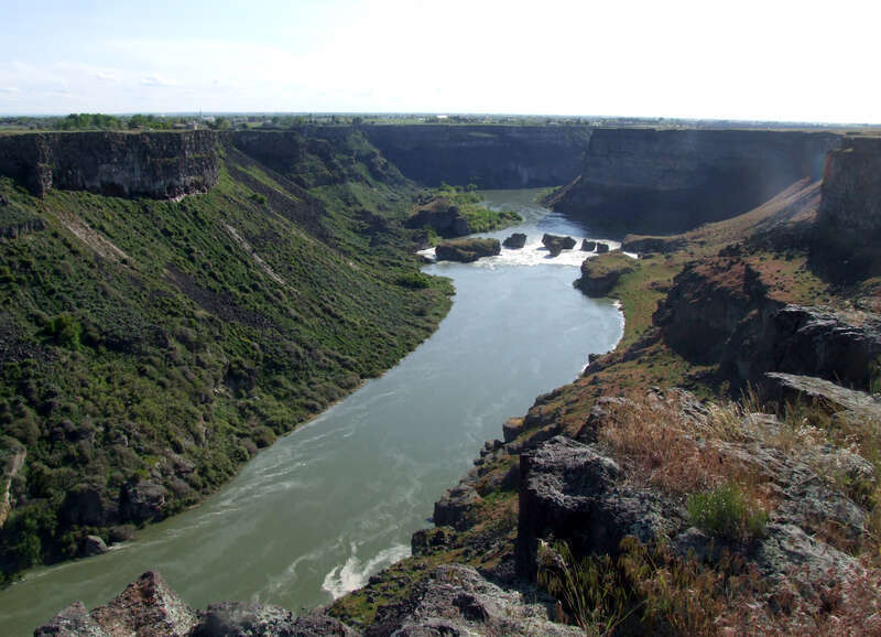 The River Full at Pillar Falls