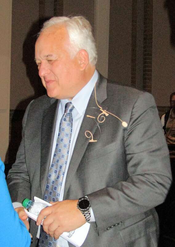 Tom Christofferson after speaking at the 2018 Religious Freedom Annual Review.