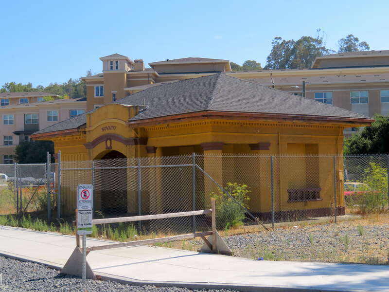 The former Novato station in August 2018