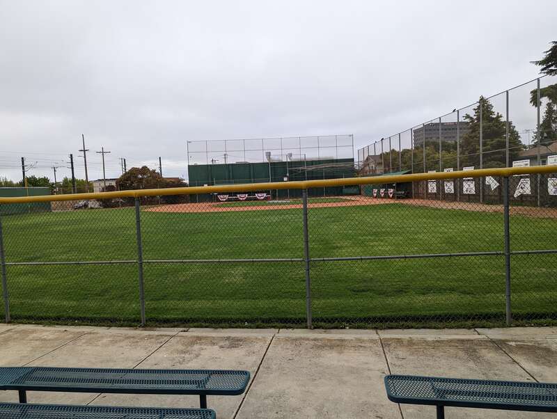 Trinta Park Baseball Field in San Mateo, California
