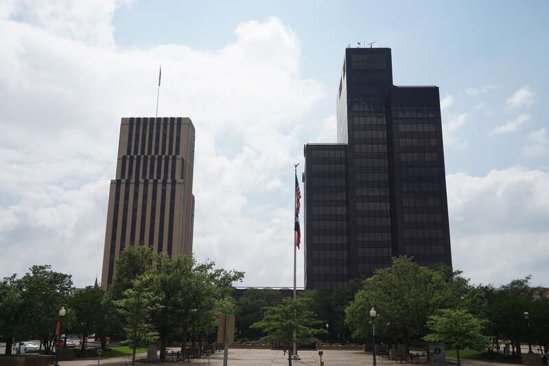 The People's Petroleum Building and Plaza Tower in Tyler, Texas (United States).