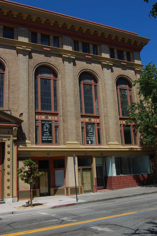 Masonic temple. 707/709/711 Marin Street/348 Virginia Street. Vallejo, California, USA