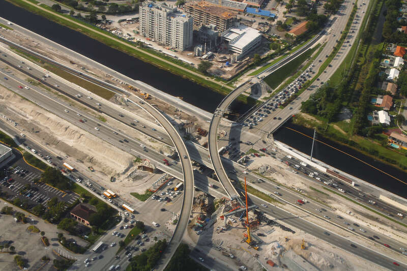 Construction on Interstate 595 and University Drive (FL 817) and in September 2012.