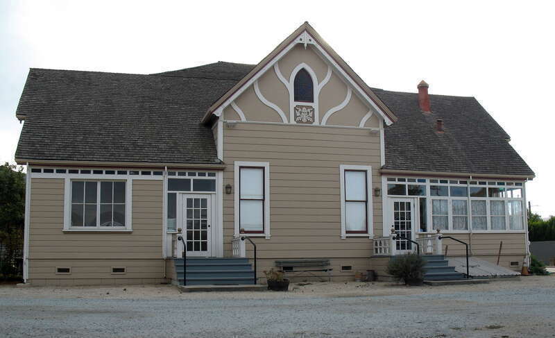 Villa Mira Monte, 17860 Monterey St., Morgan Hill, California.  Rear of house, looking in west-southwesterly direction.