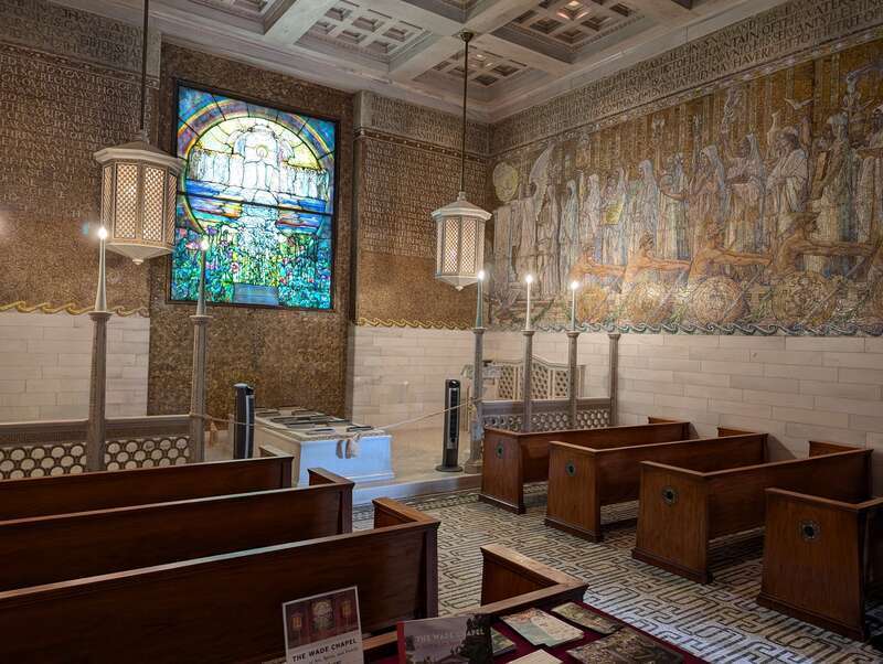 Wade Memorial Chapel, interior from the south west looking northeast