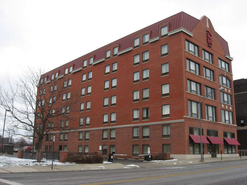 The Welsbach Building, located at 116-118 E. Chestnut Street in downtown Columbus, Ohio, United States.  Built in 1906, it is listed on the National Register of Historic Places, and was extensively renovated to function as a Red Roof Inn hotel.