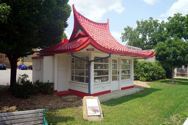 The Wadham's Gas Station in West Allis, Wisconsin (United States).