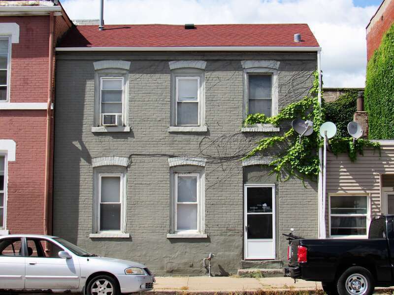 A brick houses in the West Third Street Historic District, Davenport, Iowa.